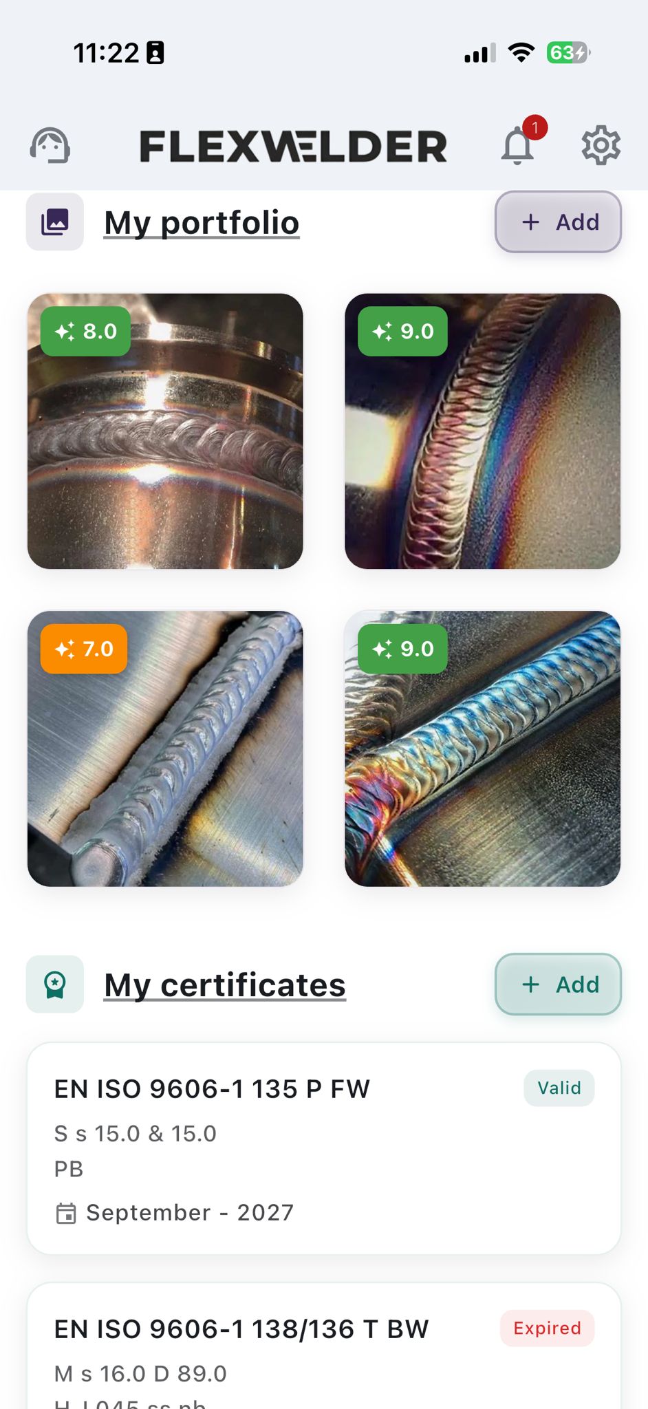 Digital welder passport